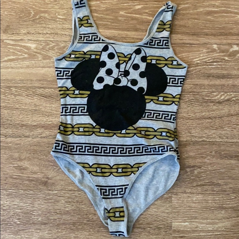 Disney Minnie Mouse chain link bodysuit sz m